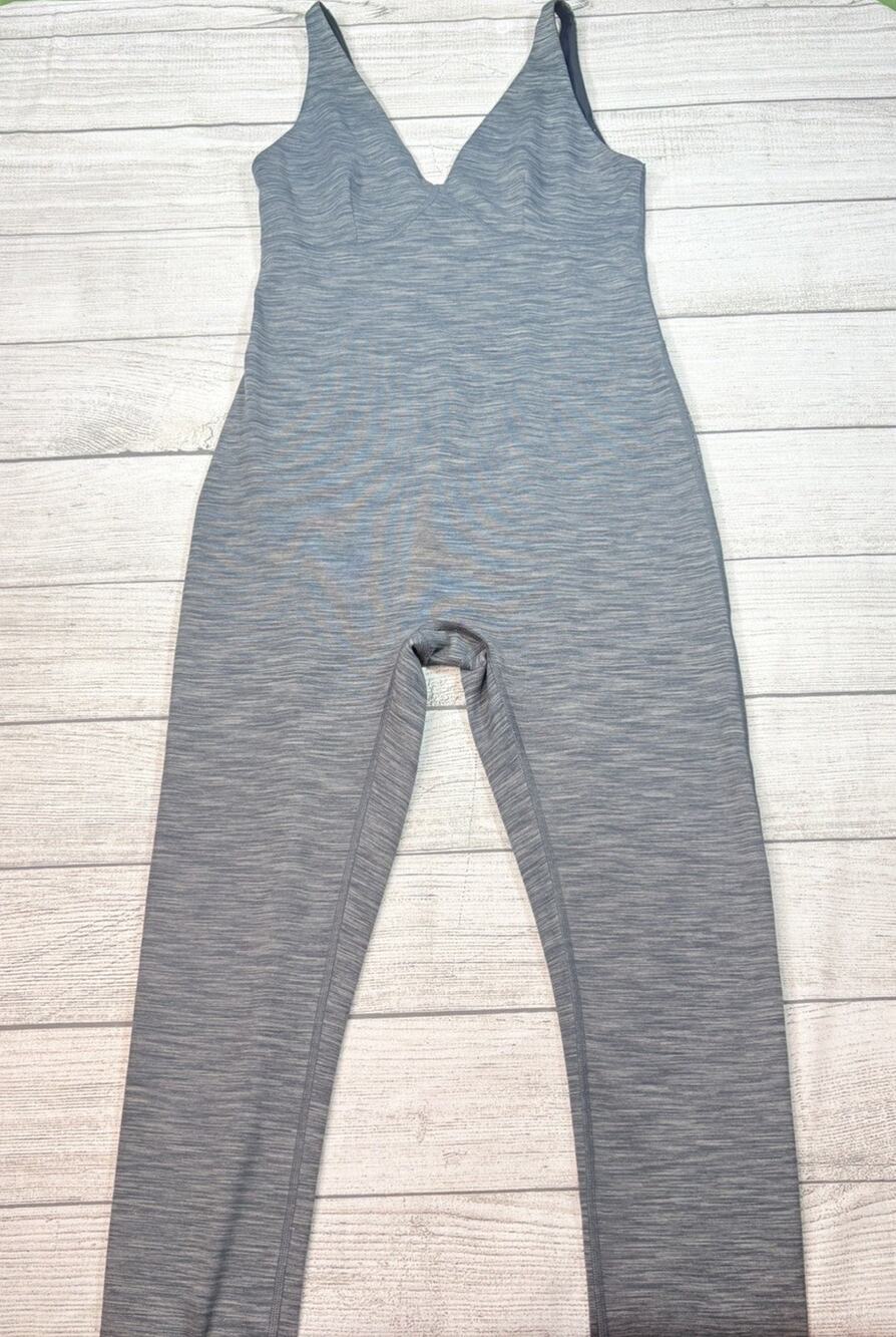 Outdoor Voices Freeform Unitard Bodysuit Heathered Gray Dance Size M